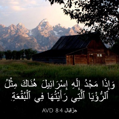 Picture 03 - حِزْقِيَال 8:4 AVD - وَإِذَا مَجْدُ إِلَهِ - Bible Verse Picture