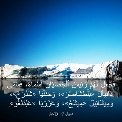 Picture 03 - دَانِيآل 1:7 AVD - فَجَعَلَ لَهُمْ رَئِيسُ - Bible Verse Picture