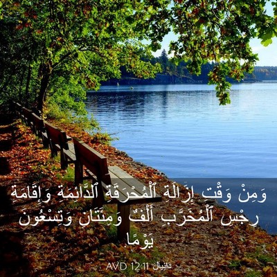 Picture 03 - دَانِيآل 12:11 AVD - وَمِنْ وَقْتِ إِزَالَةِ - Bible Verse Picture
