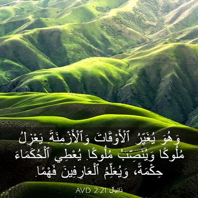 Picture 03 - دَانِيآل 2:21 AVD - وَهُوَ يُغَيِّرُ - Bible Verse Picture
