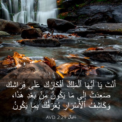 Picture 03 - دَانِيآل 2:29 AVD - أَنْتَ يَا أَيُّهَا - Bible Verse Picture