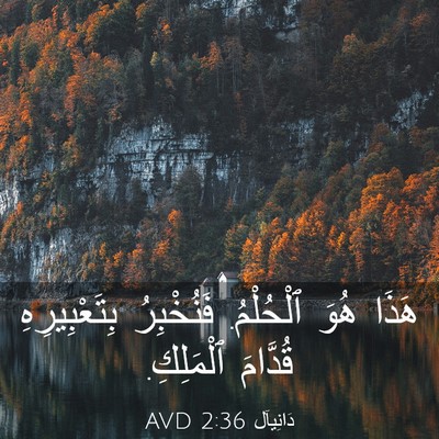 Picture 03 - دَانِيآل 2:36 AVD - هَذَا هُوَ ٱلْحُلْمُ. - Bible Verse Picture
