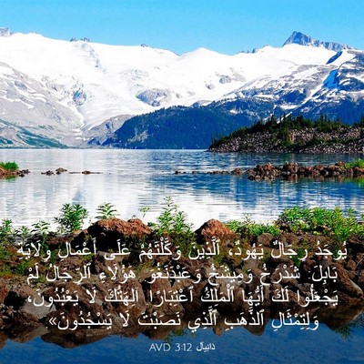 Picture 03 - دَانِيآل 3:12 AVD - يُوجَدُ رِجَالٌ يَهُودٌ، - Bible Verse Picture