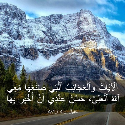 Picture 03 - دَانِيآل 4:2 AVD - اَلْآيَاتُ وَٱلْعَجَائِبُ - Bible Verse Picture