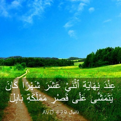 Picture 03 - دَانِيآل 4:29 AVD - عِنْدَ نِهَايَةِ ٱثْنَيْ - Bible Verse Picture