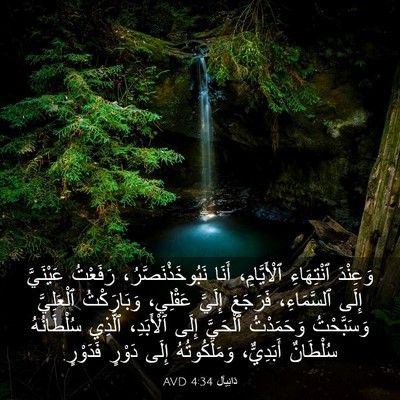 Picture 03 - دَانِيآل 4:34 AVD - وَعِنْدَ ٱنْتِهَاءِ - Bible Verse Picture