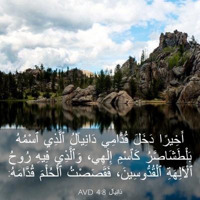 Picture 03 - دَانِيآل 4:8 AVD - أَخِيرًا دَخَلَ قُدَّامِي - Bible Verse Picture