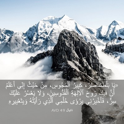 Picture 03 - دَانِيآل 4:9 AVD - «يَا بَلْطَشَاصَّرُ، - Bible Verse Picture