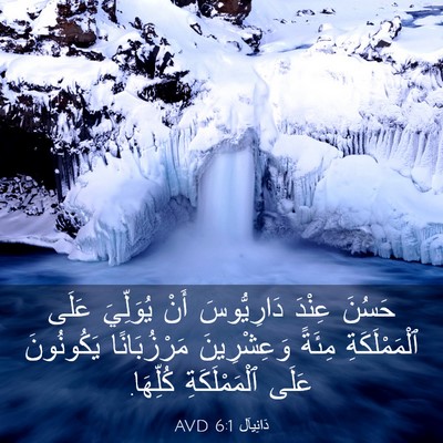 Picture 03 - دَانِيآل 6:1 AVD - حَسُنَ عِنْدَ دَارِيُّوسَ - Bible Verse Picture