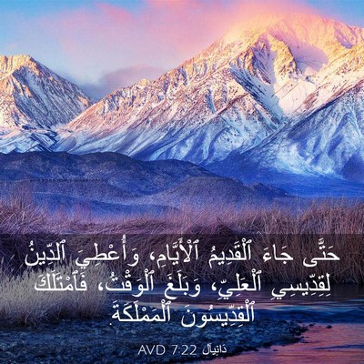 Picture 03 - دَانِيآل 7:22 AVD - حَتَّى جَاءَ ٱلْقَدِيمُ - Bible Verse Picture