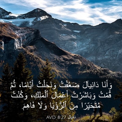 Picture 03 - دَانِيآل 8:27 AVD - وَأَنَا دَانِيآلَ - Bible Verse Picture