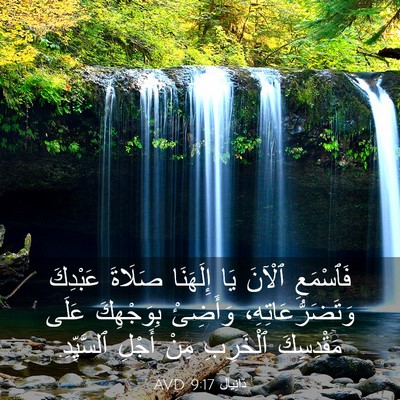 Picture 03 - دَانِيآل 9:17 AVD - فَٱسْمَعِ ٱلْآنَ يَا - Bible Verse Picture