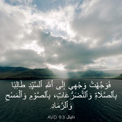 Picture 03 - دَانِيآل 9:3 AVD - فَوَجَّهْتُ وَجْهِي إِلَى - Bible Verse Picture