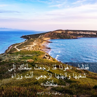 Picture 03 - رَاعُوث 1:15 AVD - فَقَالَتْ: «هُوَذَا قَدْ - Bible Verse Picture