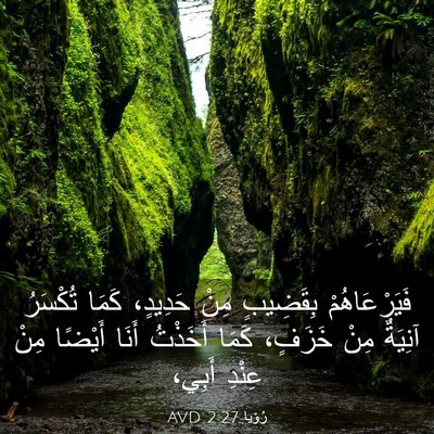 Picture 03 - رُؤيا 2:27 AVD - فَيَرْعَاهُمْ بِقَضِيبٍ - Bible Verse Picture
