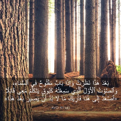 Picture 03 - رُؤيا 4:1 AVD - بَعْدَ هَذَا نَظَرْتُ - Bible Verse Picture
