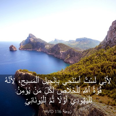 Picture 03 - رُومِيَةَ 1:16 AVD - لِأَنِّي لَسْتُ أَسْتَحِي - Bible Verse Picture