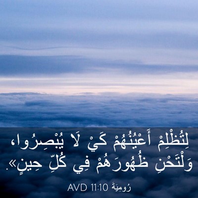 Picture 03 - رُومِيَةَ 11:10 AVD - لِتُظْلِمْ أَعْيُنُهُمْ - Bible Verse Picture