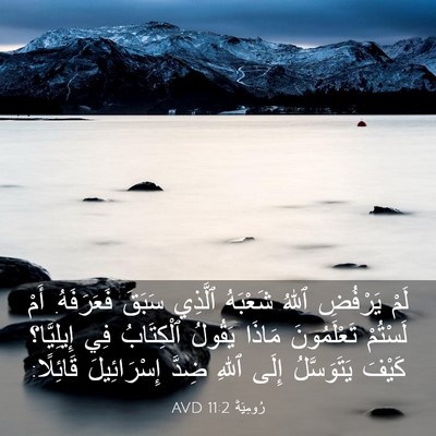 Picture 03 - رُومِيَةَ 11:2 AVD - لَمْ يَرْفُضِ ٱللهُ - Bible Verse Picture