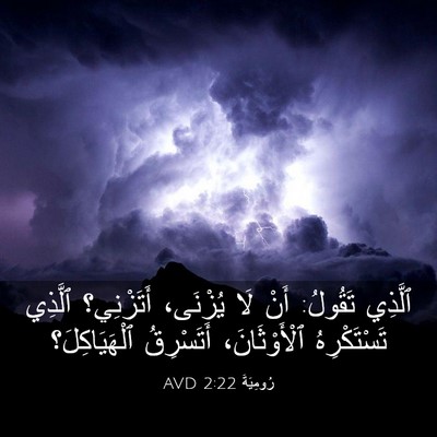 Picture 03 - رُومِيَةَ 2:22 AVD - ٱلَّذِي تَقُولُ: أَنْ لَا - Bible Verse Picture