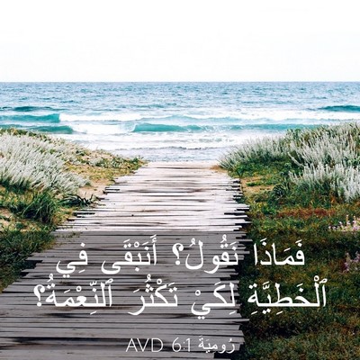 Picture 03 - رُومِيَةَ 6:1 AVD - فَمَاذَا نَقُولُ؟ - Bible Verse Picture