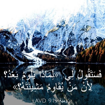 Picture 03 - رُومِيَةَ 9:19 AVD - فَسَتَقُولُ لِي: «لِمَاذَا - Bible Verse Picture