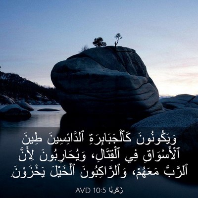 Picture 03 - زَكَريَّا 10:5 AVD - وَيَكُونُونَ - Bible Verse Picture