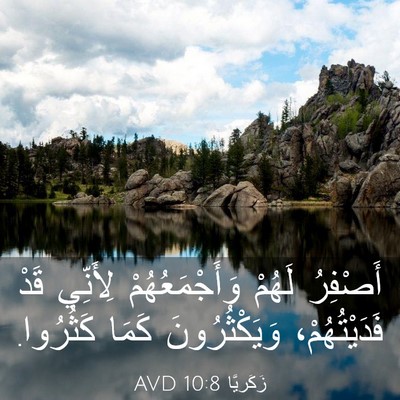 Picture 03 - زَكَريَّا 10:8 AVD - أَصْفِرُ لَهُمْ - Bible Verse Picture