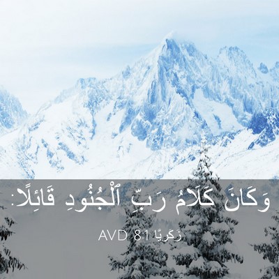 Picture 03 - زَكَريَّا 8:1 AVD - وَكَانَ كَلَامُ رَبِّ - Bible Verse Picture