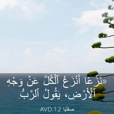 Picture 03 - صَفَنْيَا 1:2 AVD - «نَزْعًا أَنْزَعُ - Bible Verse Picture
