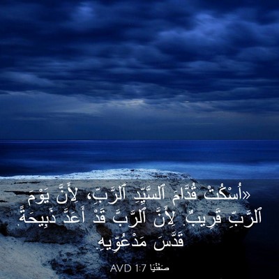 Picture 03 - صَفَنْيَا 1:7 AVD - «اُسْكُتْ قُدَّامَ - Bible Verse Picture