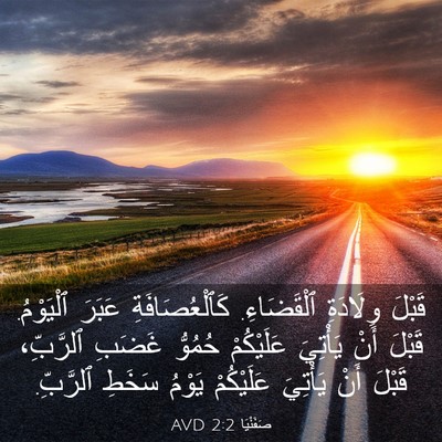 Picture 03 - صَفَنْيَا 2:2 AVD - قَبْلَ وِلَادَةِ - Bible Verse Picture