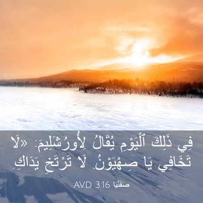 Picture 03 - صَفَنْيَا 3:16 AVD - فِي ذَلِكَ ٱلْيَوْمِ - Bible Verse Picture