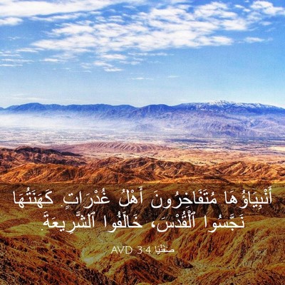 Picture 03 - صَفَنْيَا 3:4 AVD - أَنْبِيَاؤُهَا - Bible Verse Picture
