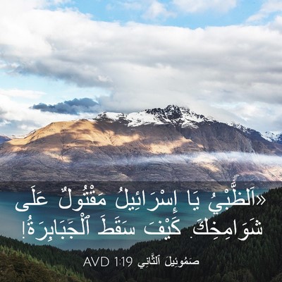 Picture 03 - صَمُوئِيلَ ٱلثَّانِي 1:19 AVD - «اَلظَّبْيُ يَا - Bible Verse Picture