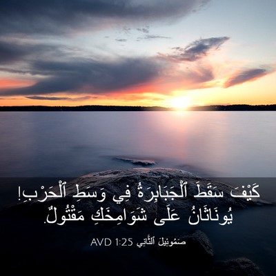 Picture 03 - صَمُوئِيلَ ٱلثَّانِي 1:25 AVD - كَيْفَ سَقَطَ - Bible Verse Picture
