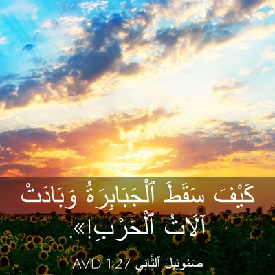Picture 03 - صَمُوئِيلَ ٱلثَّانِي 1:27 AVD - كَيْفَ سَقَطَ - Bible Verse Picture