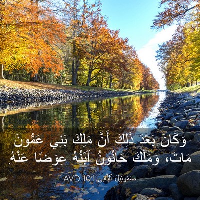 Picture 03 - صَمُوئِيلَ ٱلثَّانِي 10:1 AVD - وَكَانَ بَعْدَ ذَلِكَ - Bible Verse Picture