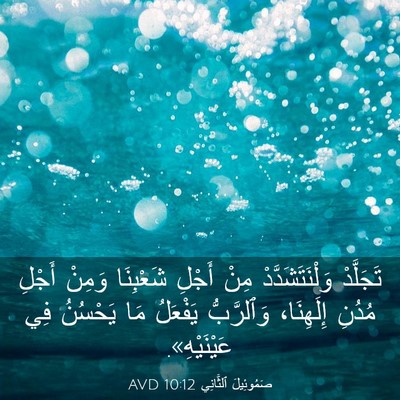 Picture 03 - صَمُوئِيلَ ٱلثَّانِي 10:12 AVD - تَجَلَّدْ وَلْنَتَشَدَّدْ - Bible Verse Picture