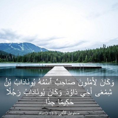 Picture 03 - صَمُوئِيلَ ٱلثَّانِي 13:3 AVD - وَكَانَ لِأَمْنُونَ - Bible Verse Picture