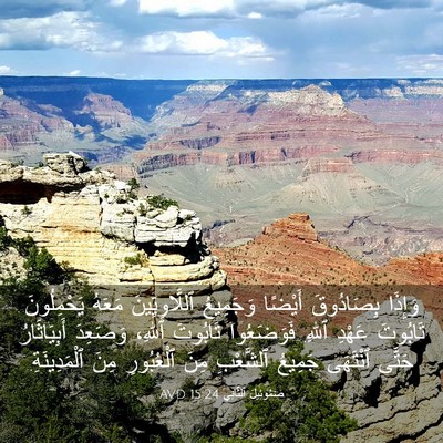 Picture 03 - صَمُوئِيلَ ٱلثَّانِي 15:24 AVD - وَإِذَا بِصَادُوقَ - Bible Verse Picture