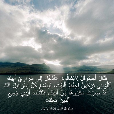 Picture 03 - صَمُوئِيلَ ٱلثَّانِي 16:21 AVD - فَقَالَ أَخِيتُوفَلُ - Bible Verse Picture