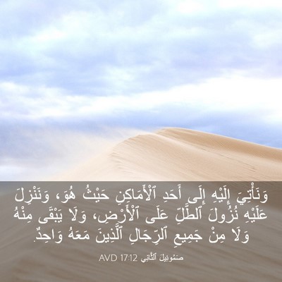 Picture 03 - صَمُوئِيلَ ٱلثَّانِي 17:12 AVD - وَنَأْتِيَ إِلَيْهِ إِلَى - Bible Verse Picture
