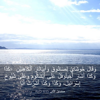 Picture 03 - صَمُوئِيلَ ٱلثَّانِي 17:15 AVD - وَقَالَ حُوشَايُ - Bible Verse Picture