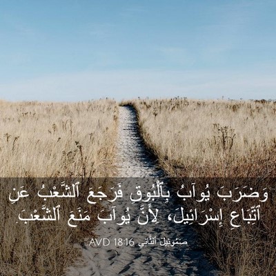 Picture 03 - صَمُوئِيلَ ٱلثَّانِي 18:16 AVD - وَضَرَبَ يُوآبُ - Bible Verse Picture