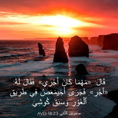 Picture 03 - صَمُوئِيلَ ٱلثَّانِي 18:23 AVD - قَالَ: «مَهْمَا كَانَ - Bible Verse Picture