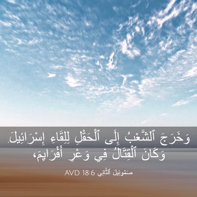 Picture 03 - صَمُوئِيلَ ٱلثَّانِي 18:6 AVD - وَخَرَجَ ٱلشَّعْبُ إِلَى - Bible Verse Picture