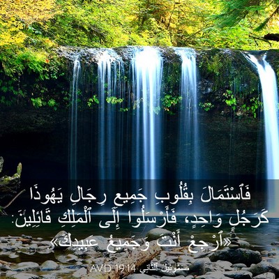 Picture 03 - صَمُوئِيلَ ٱلثَّانِي 19:14 AVD - فَٱسْتَمَالَ بِقُلُوبِ - Bible Verse Picture