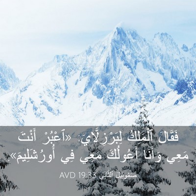 Picture 03 - صَمُوئِيلَ ٱلثَّانِي 19:33 AVD - فَقَالَ ٱلْمَلِكُ - Bible Verse Picture
