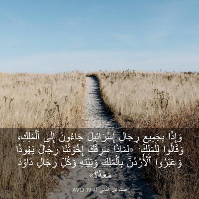 Picture 03 - صَمُوئِيلَ ٱلثَّانِي 19:41 AVD - وَإِذَا بِجَمِيعِ رِجَالِ - Bible Verse Picture